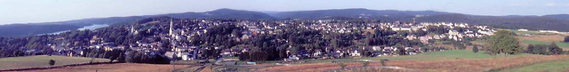 Panorama der Bergstadt Eibenstock im Erzgebirge